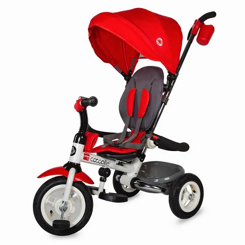 Foldable tricycle Coccolle Urbio Air Red