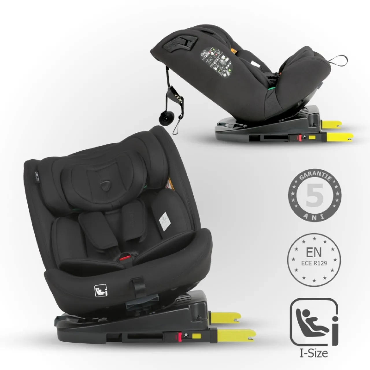 i-Size car seat 40-150 cm Coccolle Nobi Diamond Black