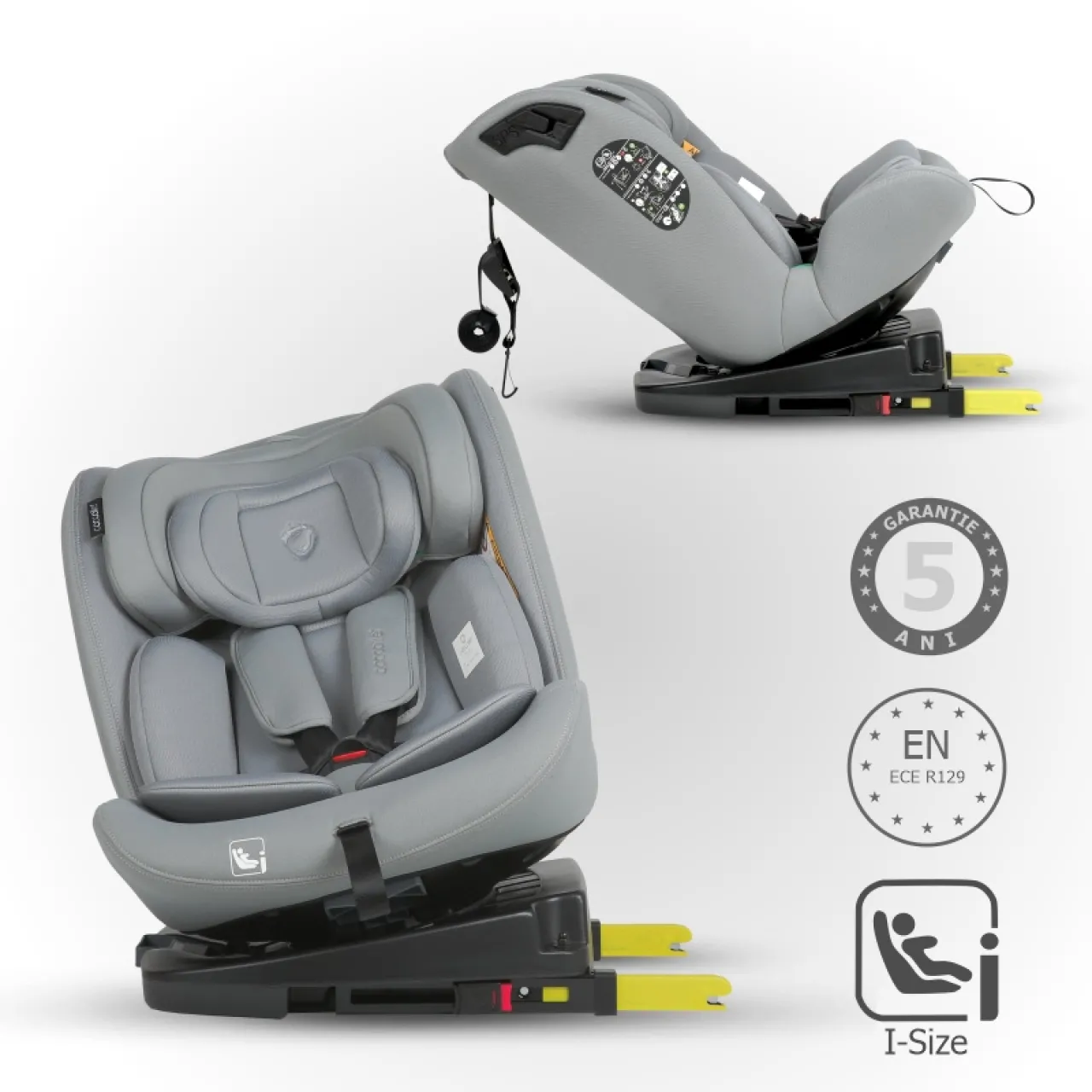 i-Size car seat 40-150 cm Coccolle Nobi Misty Grey
