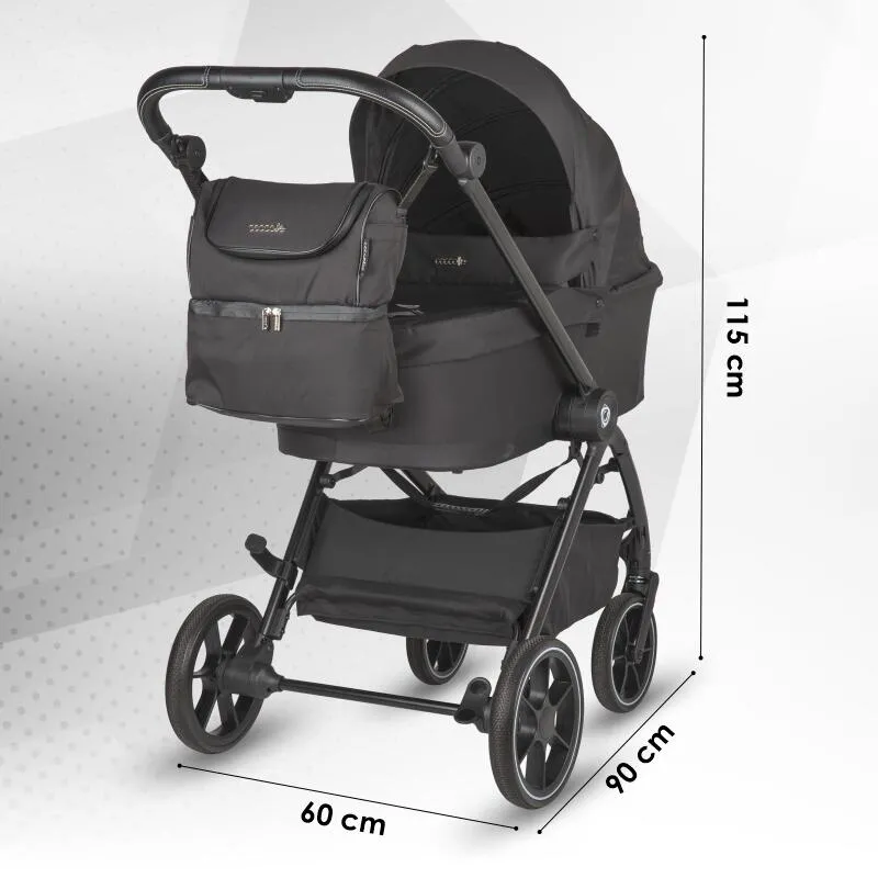 Modular 2-in-1 stroller Coccolle Serry Jet Black