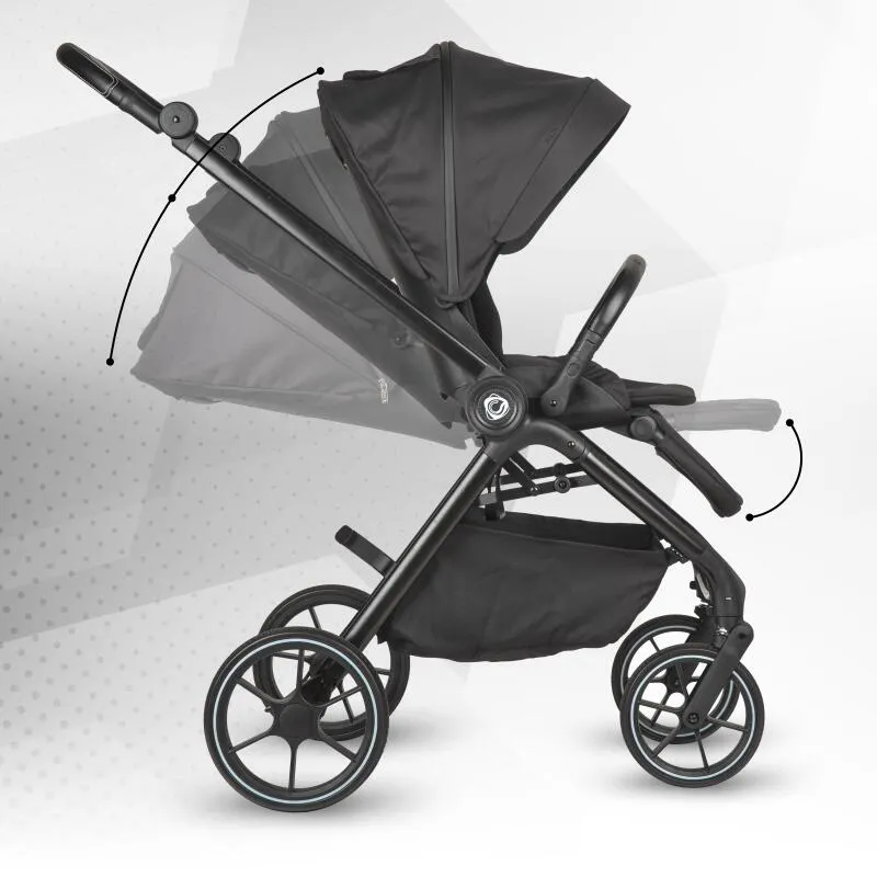 Modular 2-in-1 stroller Coccolle Serry Jet Black