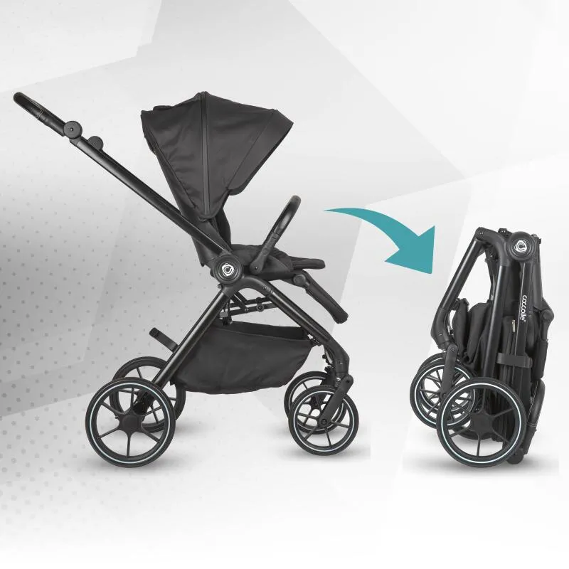 Modular 2-in-1 stroller Coccolle Serry Jet Black