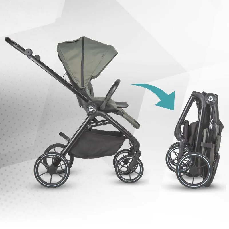 Modular 2-in-1 stroller Coccolle Serry Moss Green