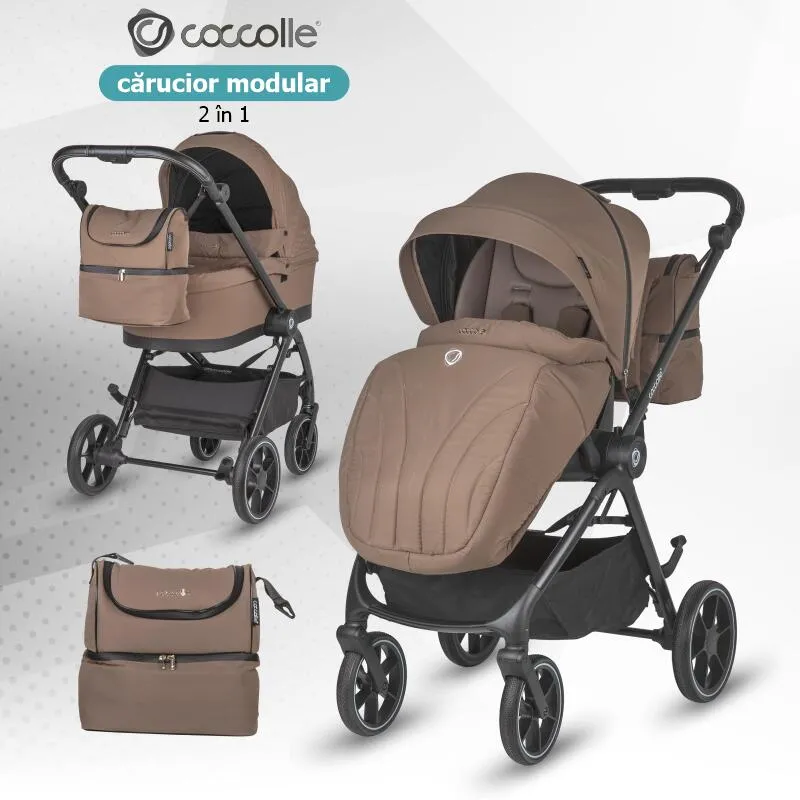 Modular 2-in-1 stroller Coccolle Serry Light Taupe