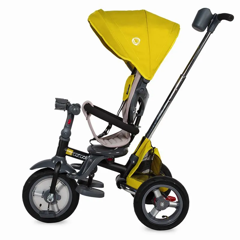 Multifunction 4-in-1 tricycle with reversible seat Coccolle Velo Air Mustard