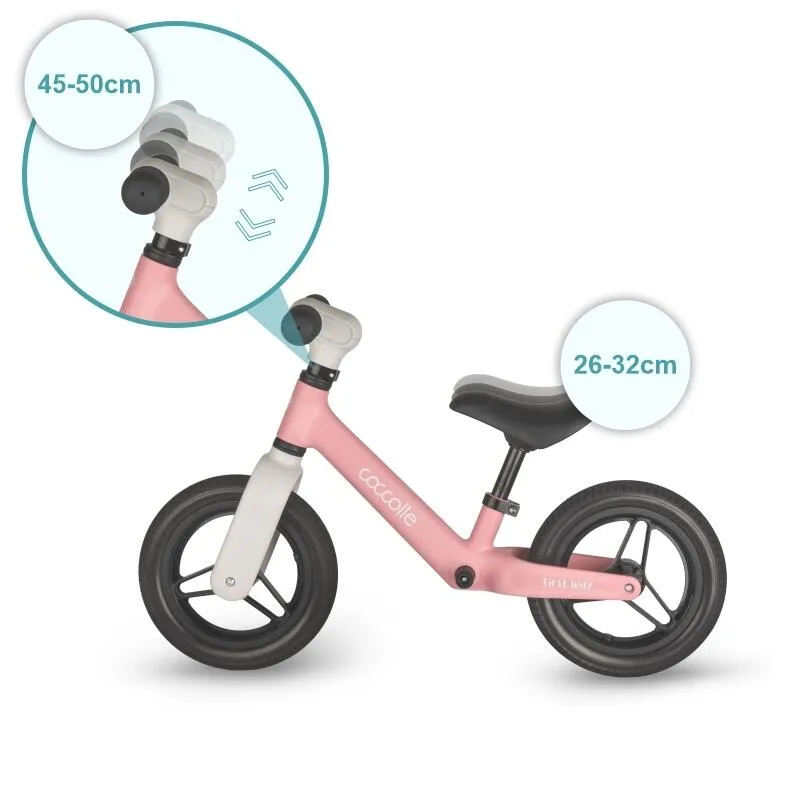 Balance bike Coccolle First Way, Blush Pink