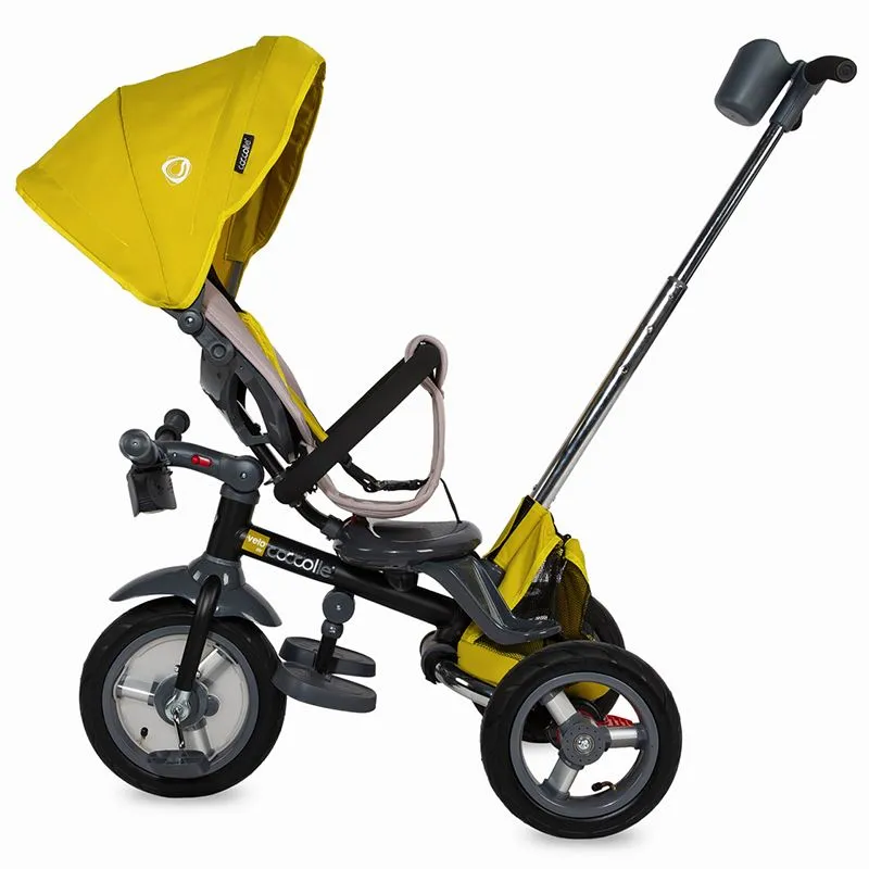 Multifunction 4-in-1 tricycle with reversible seat Coccolle Velo Air Mustard