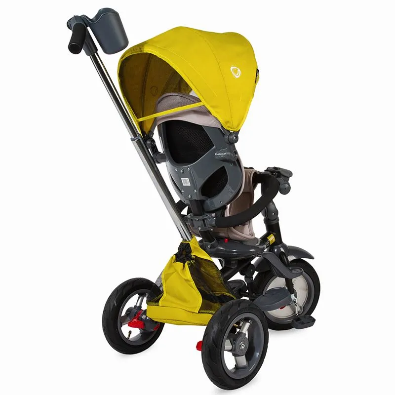 Multifunction 4-in-1 tricycle with reversible seat Coccolle Velo Air Mustard