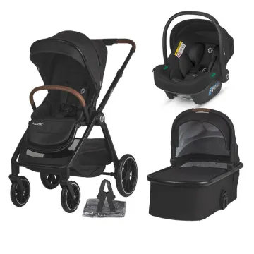 Modular 3-in-1 system Coccolle Aspen Jet Black with i-Size infant car seat Coccolle Knox Black