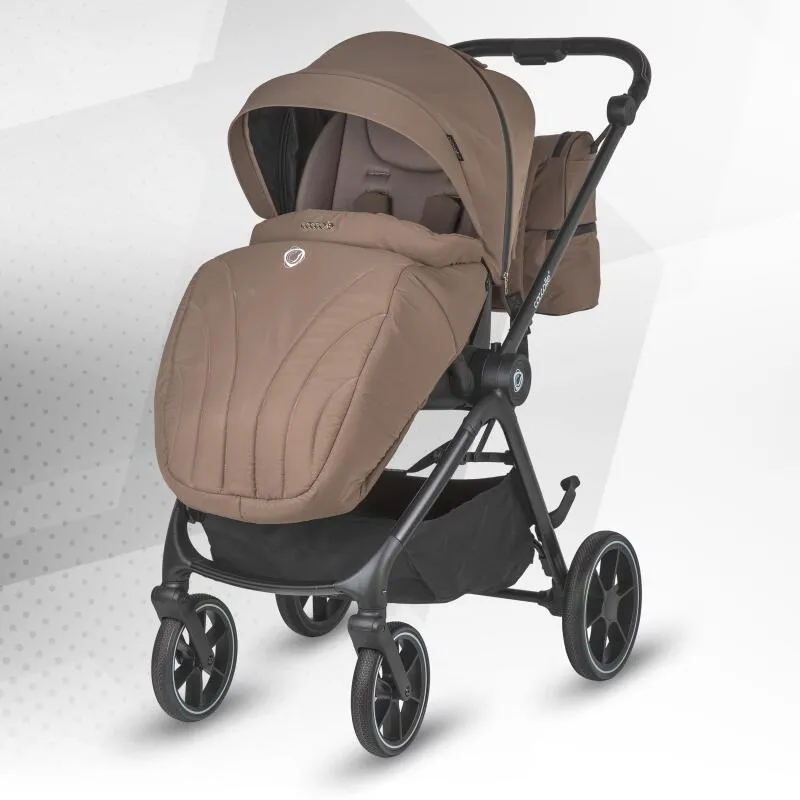 Modular 3-in-1 stroller Coccolle Serry Light Taupe with i-Size infant car seat Coccolle Knox Black