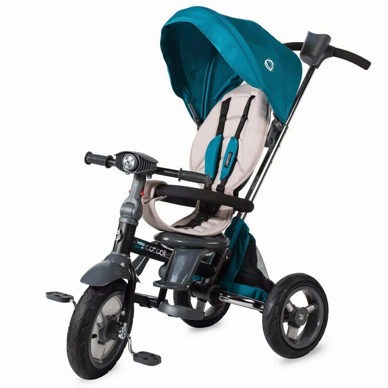 Multifunction 4-in-1 tricycle with reversible seat Coccolle Velo Air Green