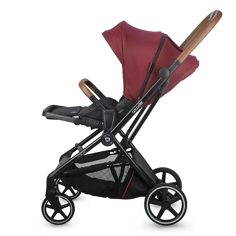 Modular 3-in-1 stroller Coccolle Saliara Cabernet+ i-Size infant car seat Coccolle Knox Black