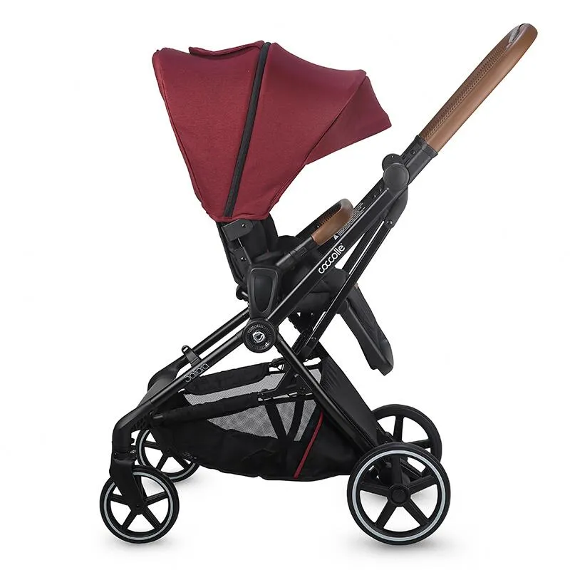 Modular 3-in-1 stroller Coccolle Saliara Cabernet+ i-Size infant car seat Coccolle Knox Black