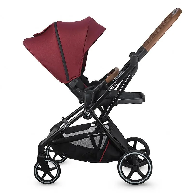 Modular 3-in-1 stroller Coccolle Saliara Cabernet+ i-Size infant car seat Coccolle Knox Black
