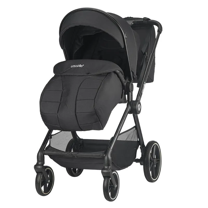 Modular 4-in-1 stroller Coccolle Lissia Anthracite with i-Size infant car seat Coccolle Knox Black and i-Size Isofix base Coccolle Knox