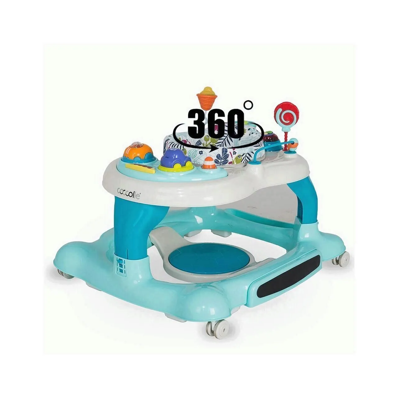 Walker with activity center Coccolle Arlo Blue