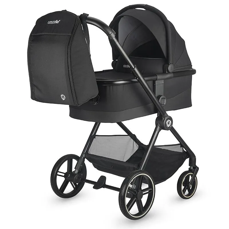 Modular 4-in-1 stroller Coccolle Lissia Anthracite with i-Size infant car seat Coccolle Knox Black and i-Size Isofix base Coccolle Knox