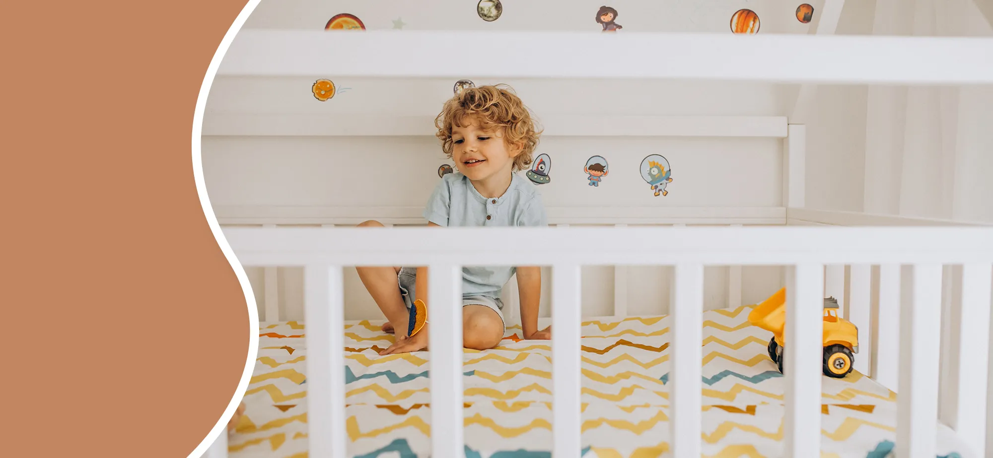 The Montessori-style baby room decoration