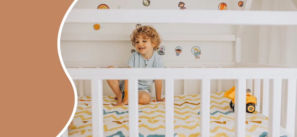 The Montessori-style baby room decoration