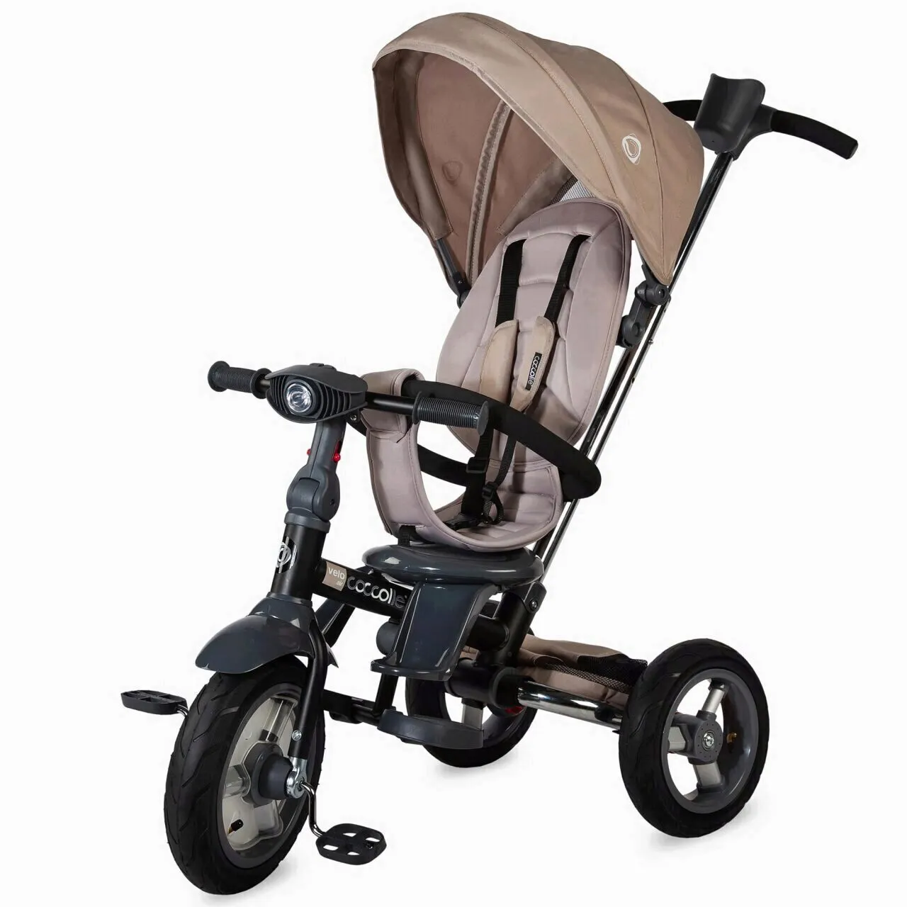 Multifunction 4-in-1 tricycle with reversible seat Coccolle Velo Air Beige