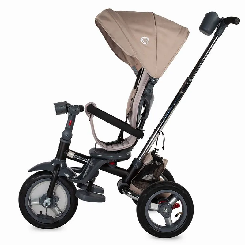 Multifunction 4-in-1 tricycle with reversible seat Coccolle Velo Air Beige
