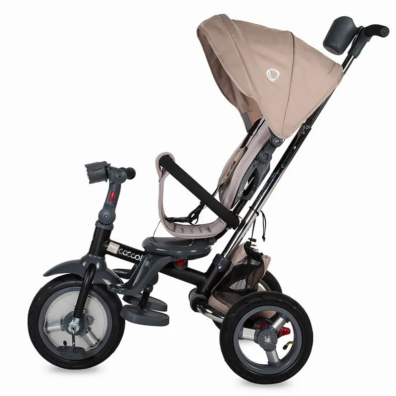Multifunction 4-in-1 tricycle with reversible seat Coccolle Velo Air Beige