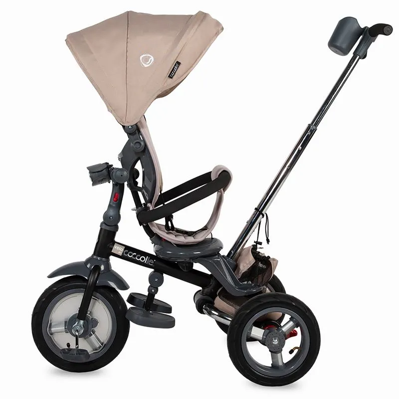 Multifunction 4-in-1 tricycle with reversible seat Coccolle Velo Air Beige