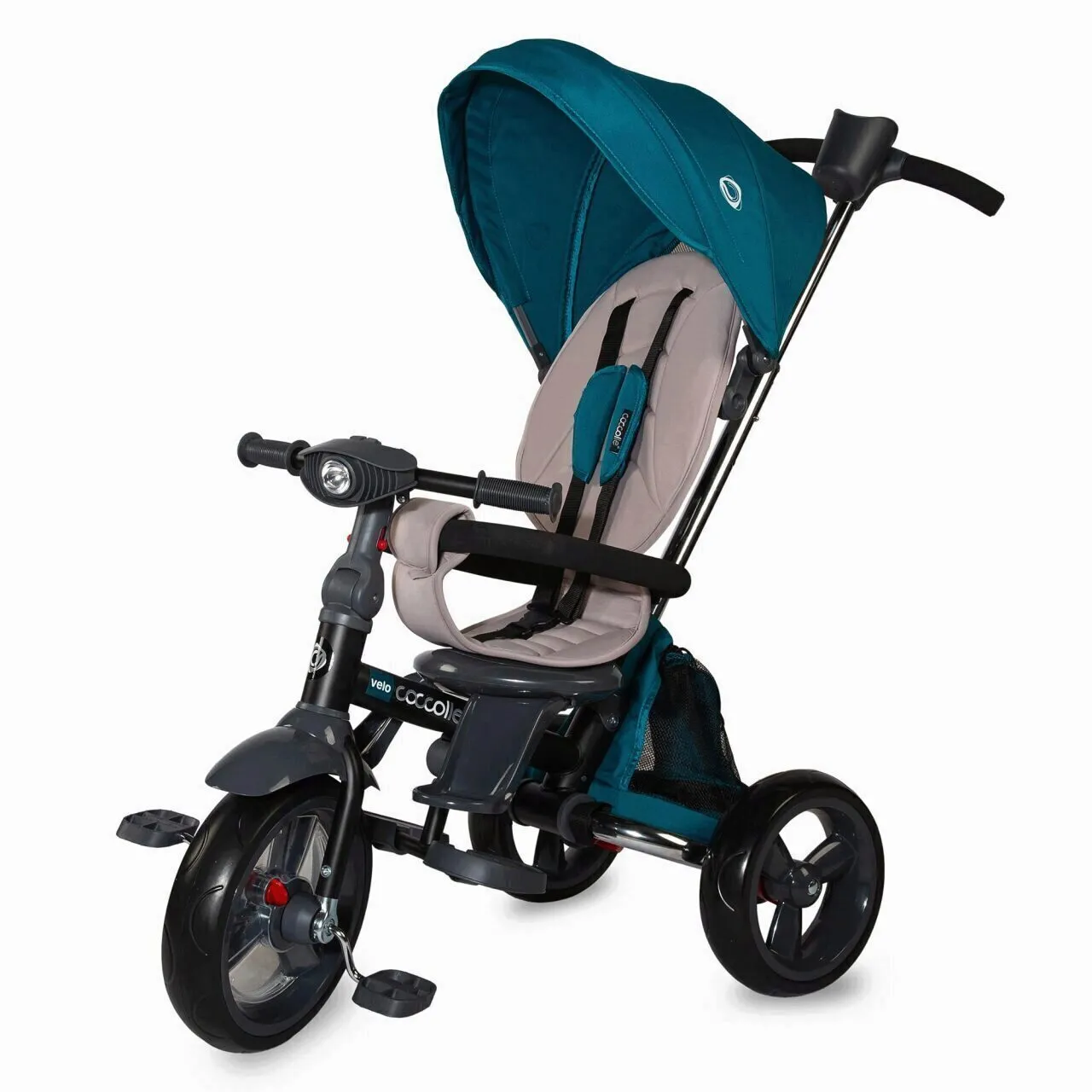 Multifunction 4-in-1 tricycle with reversible seat Coccolle Velo Green
