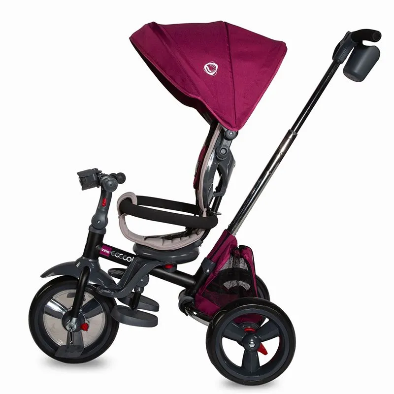 Multifunction 4-in-1 tricycle with reversible seat Coccolle Velo Violet