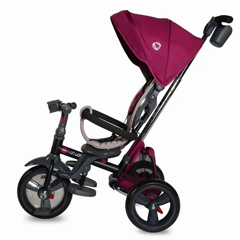 Multifunction 4-in-1 tricycle with reversible seat Coccolle Velo Violet
