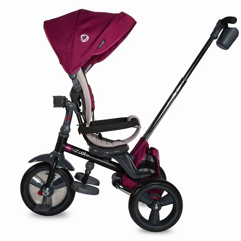 Multifunction 4-in-1 tricycle with reversible seat Coccolle Velo Violet