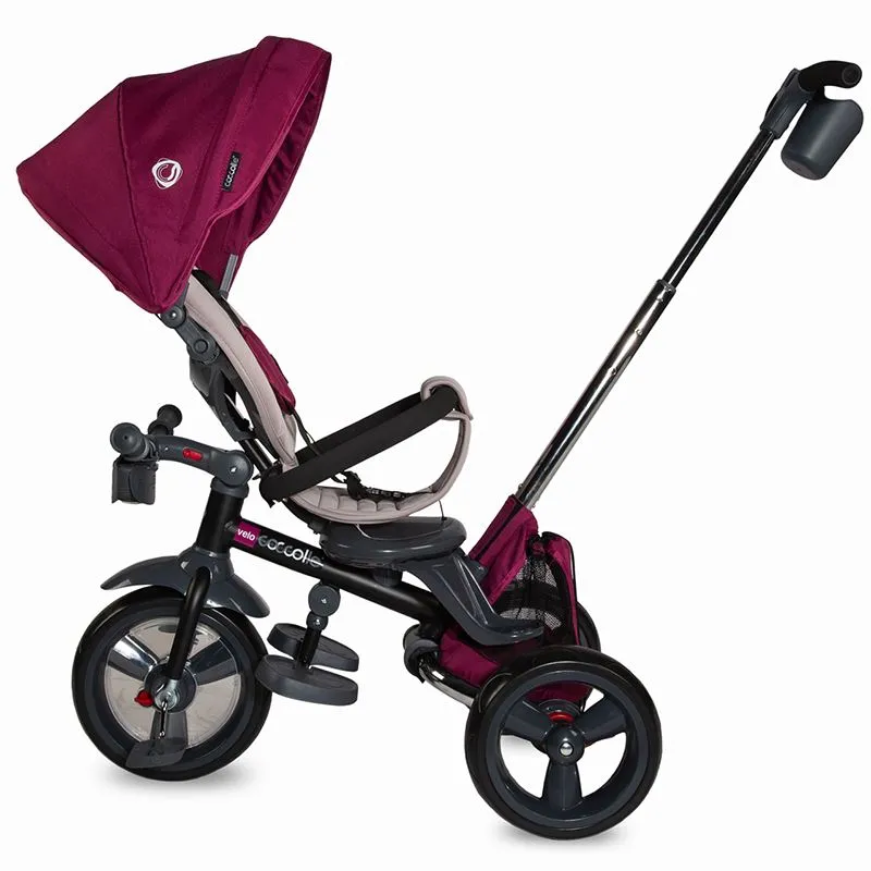 Multifunction 4-in-1 tricycle with reversible seat Coccolle Velo Violet