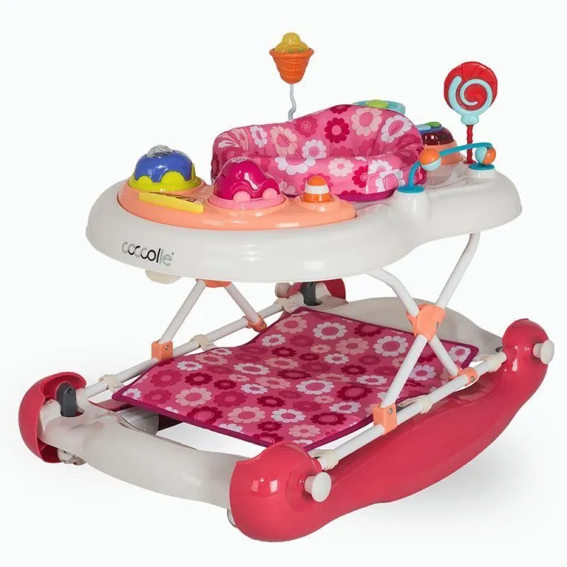 Walker with rocker Coccolle Inizio Pink