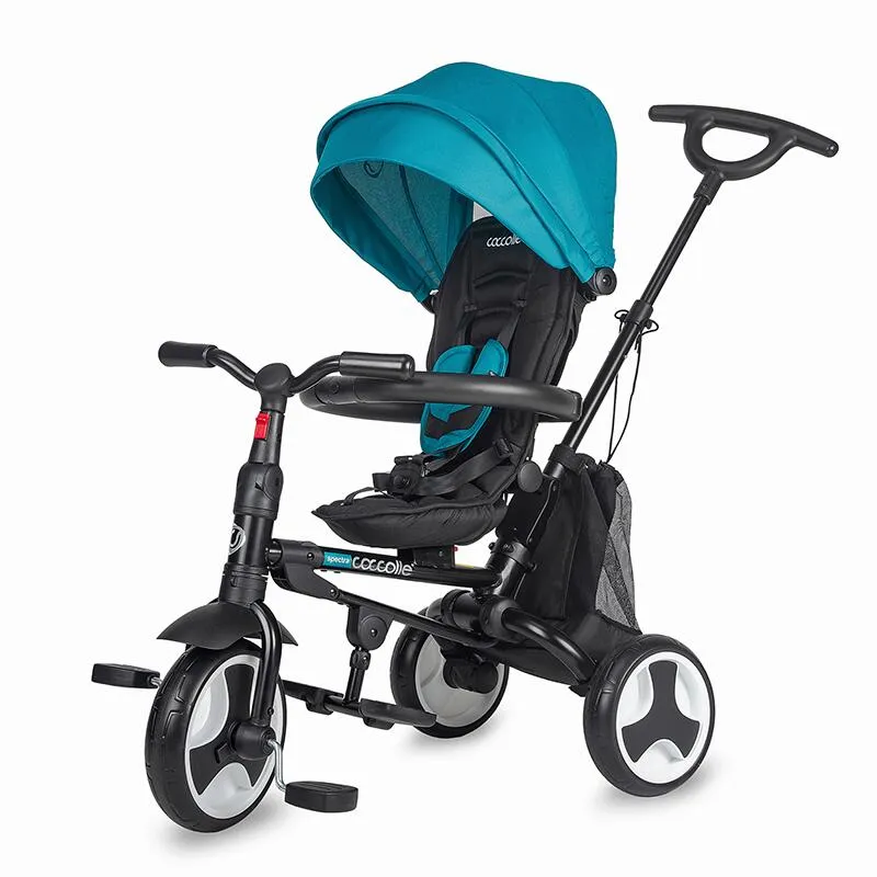 Ultra-foldable tricycle Coccolle Spectra Turquoise Tide