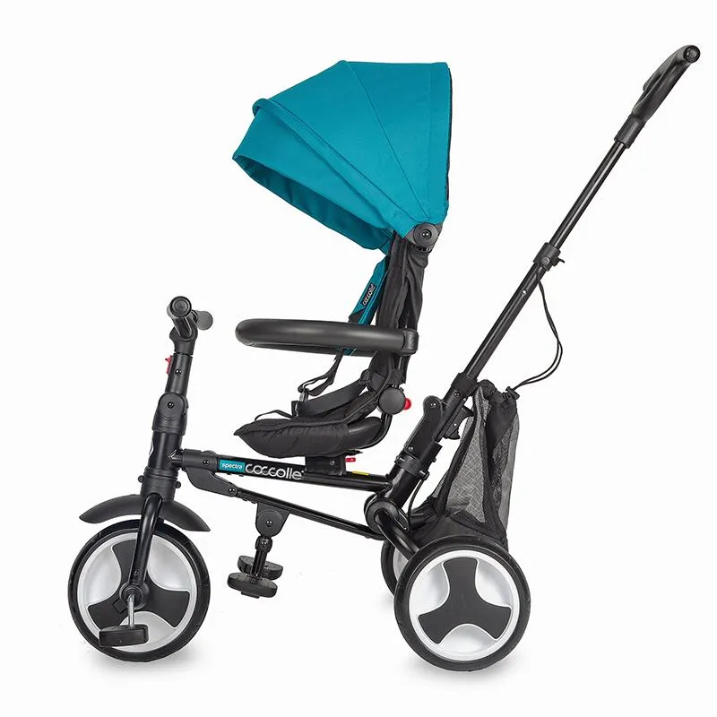 Ultra-foldable tricycle Coccolle Spectra Turquoise Tide