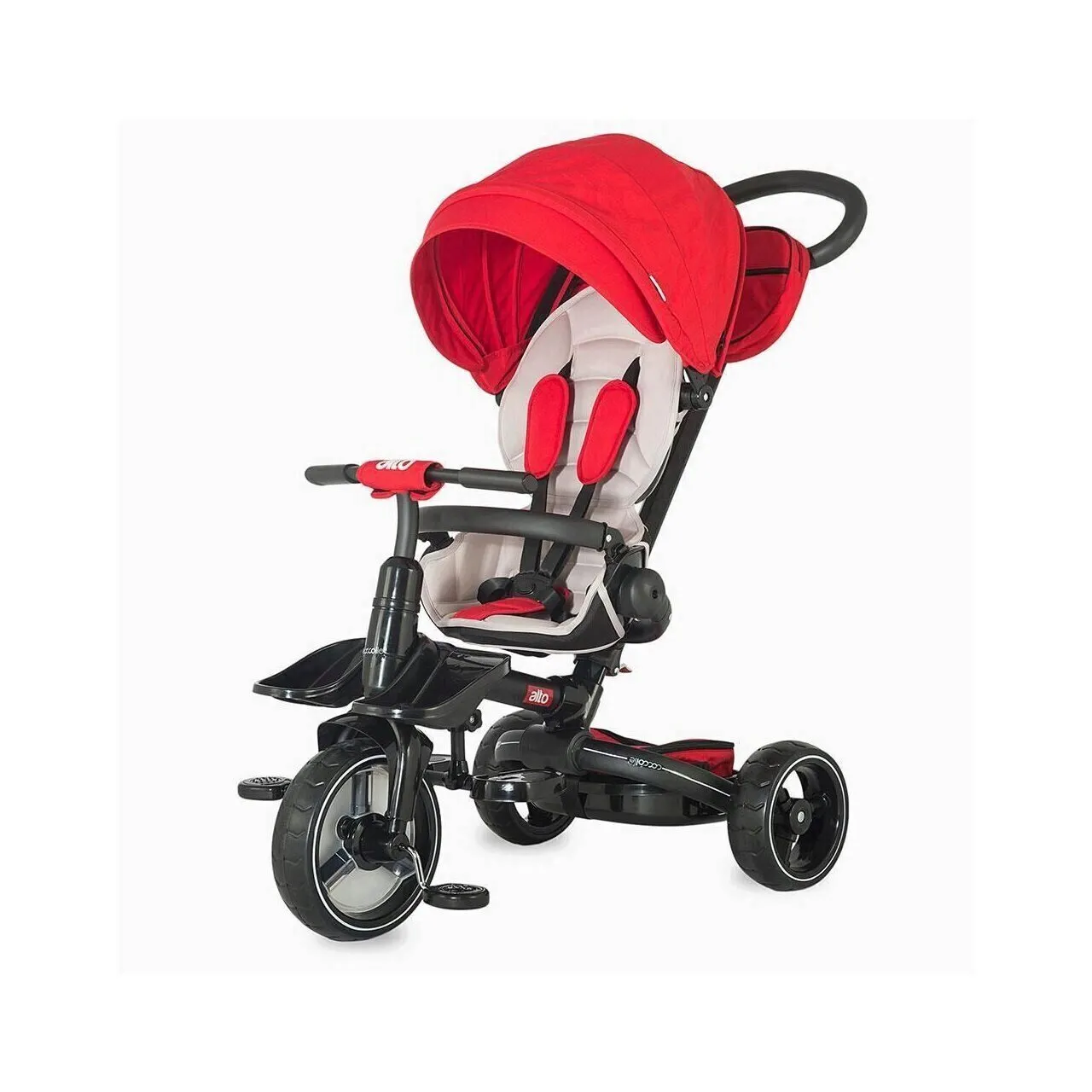 Foldable multifunction tricycle COCCOLLE Alto Red