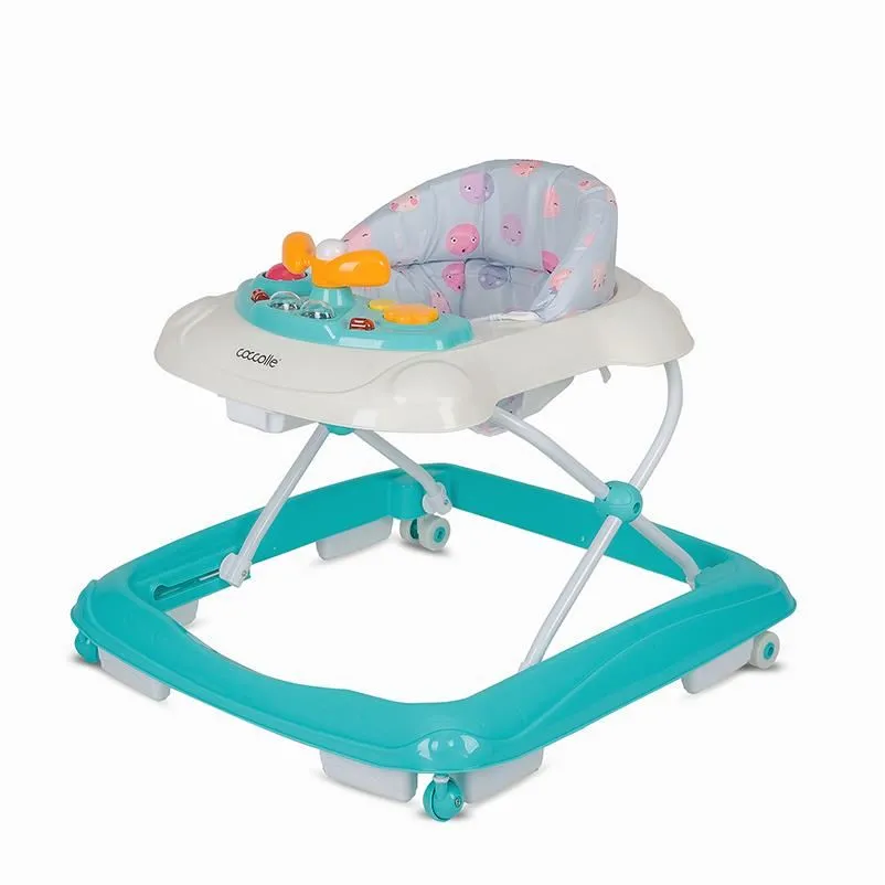 Baby walker Coccolle Velto Turquoise Blue