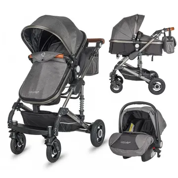 3-in-1 convertible stroller Coccolle Siyana Urban Grey