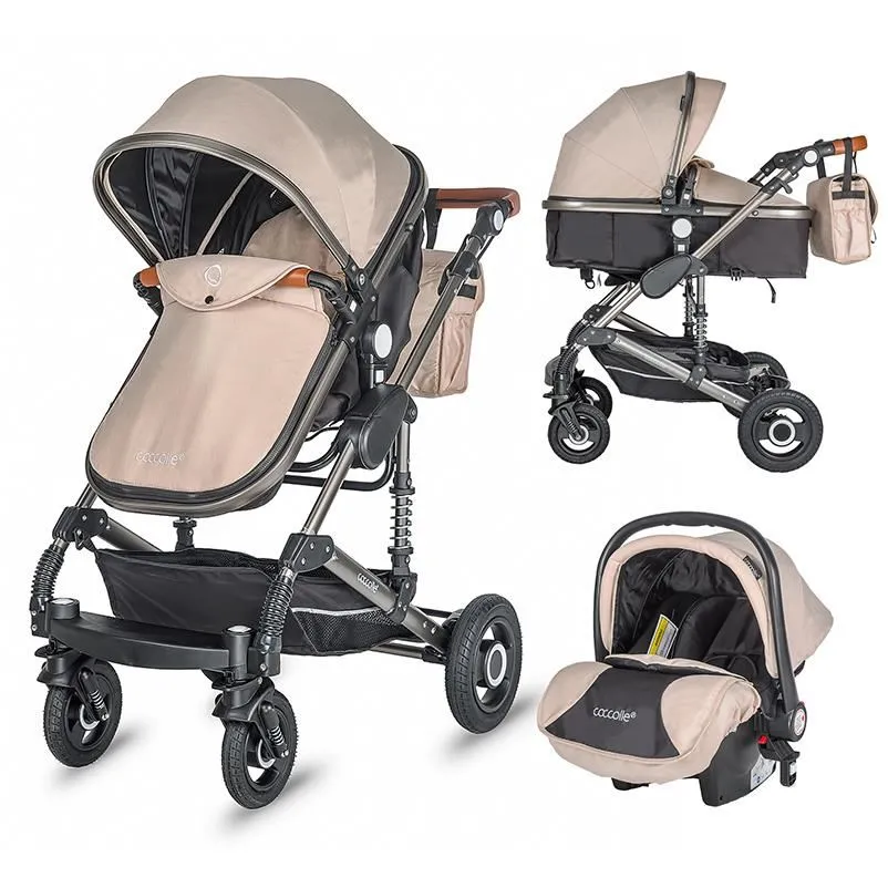 3-in-1 convertible stroller Coccolle Siyana Safari Beige