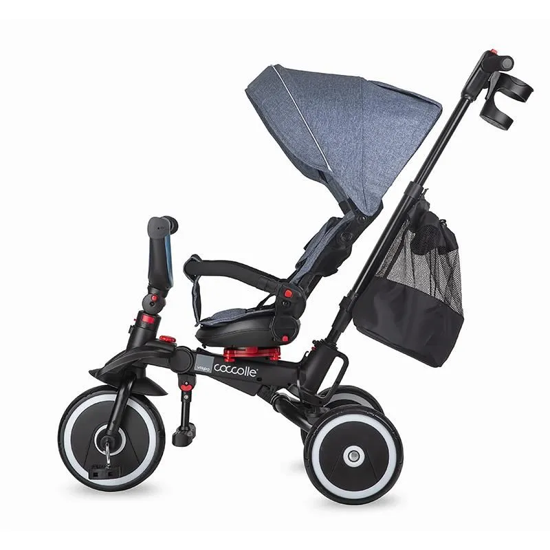 Foldable multifunction tricycle Coccolle Vispo Urban Grey