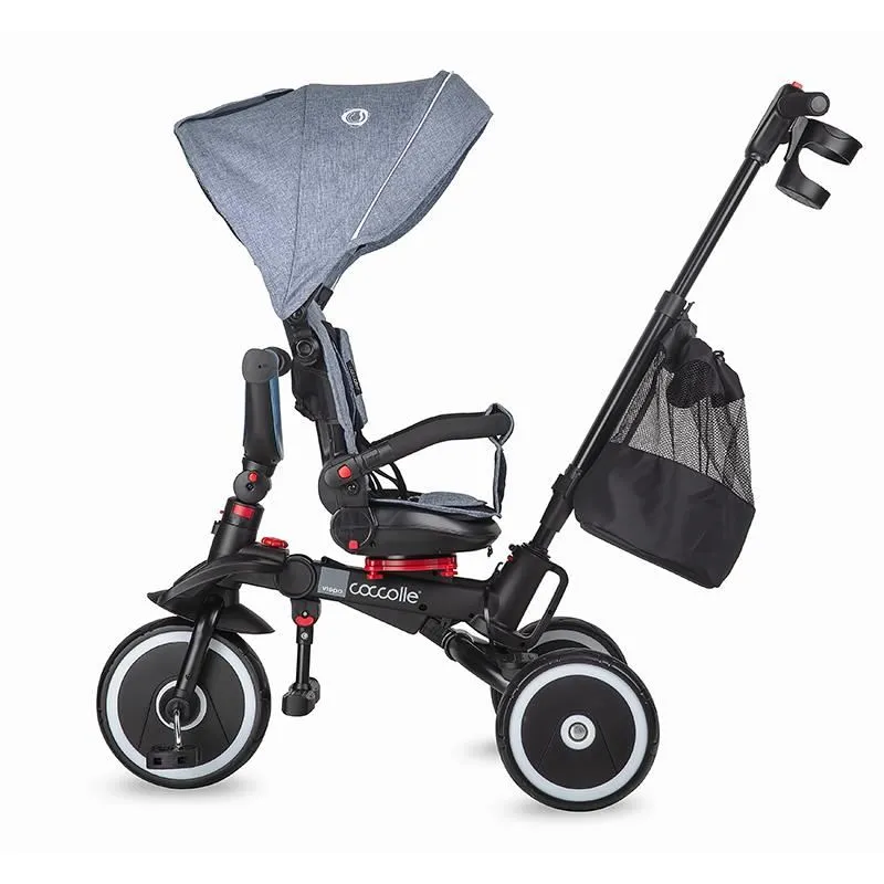 Foldable multifunction tricycle Coccolle Vispo Urban Grey