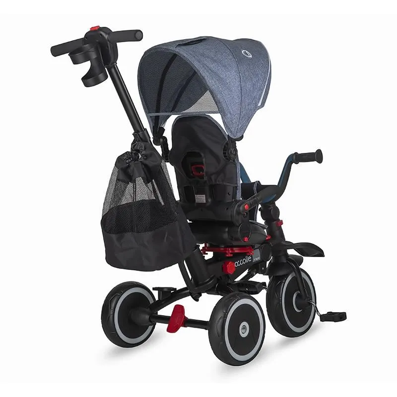 Foldable multifunction tricycle Coccolle Vispo Urban Grey
