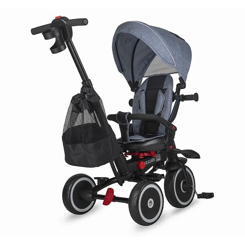 Foldable multifunction tricycle Coccolle Vispo Urban Grey