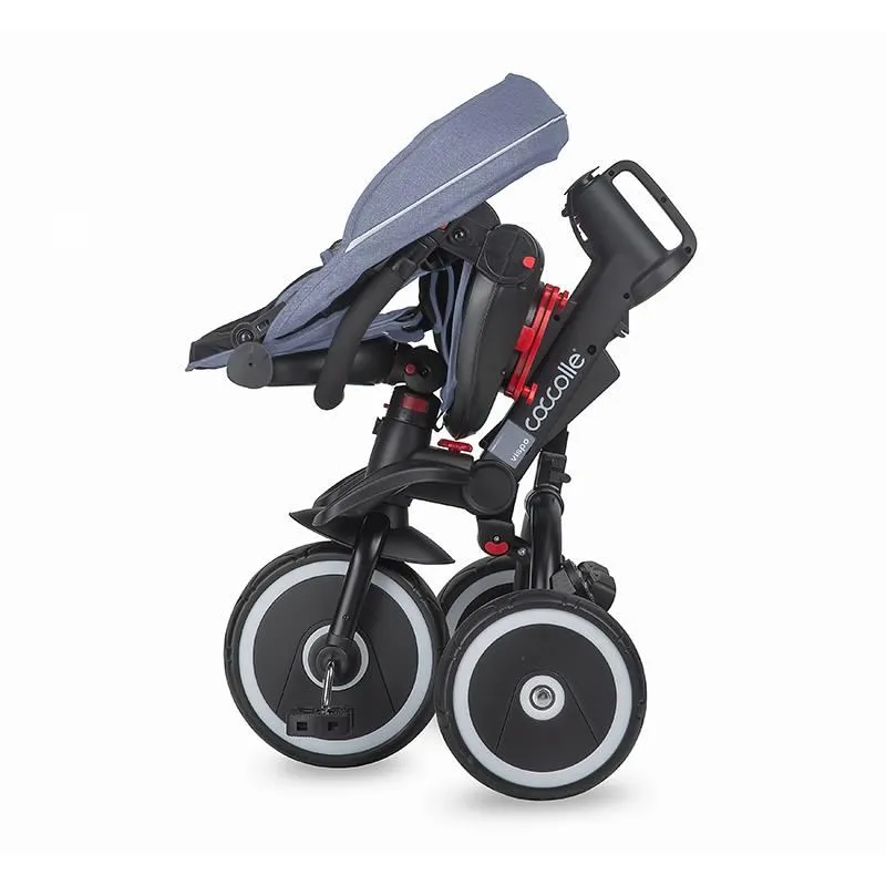 Foldable multifunction tricycle Coccolle Vispo Urban Grey