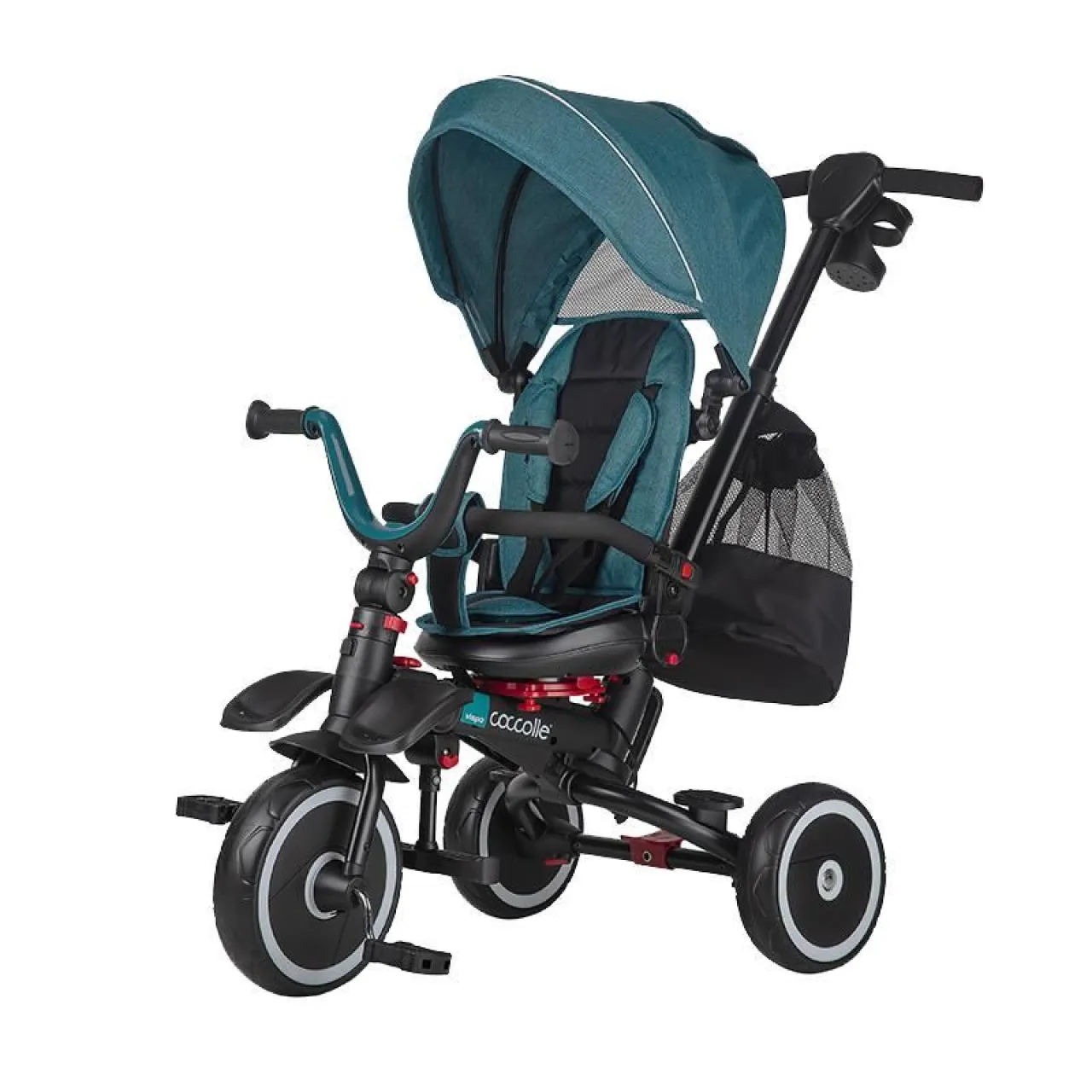Foldable multifunction tricycle Coccolle Vispo Turquoise Tide