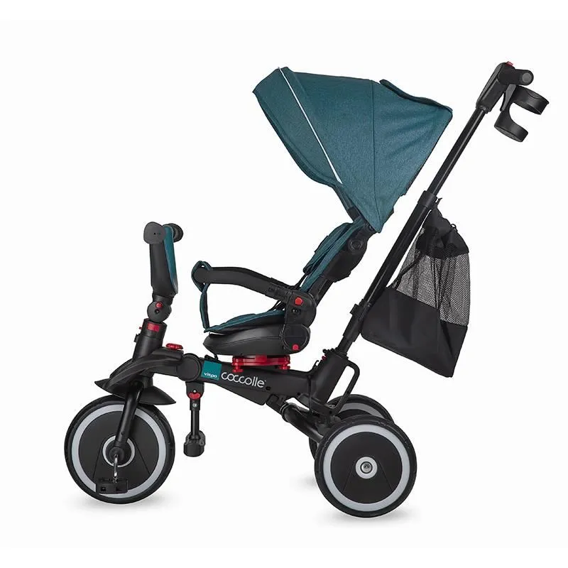 Foldable multifunction tricycle Coccolle Vispo Turquoise Tide