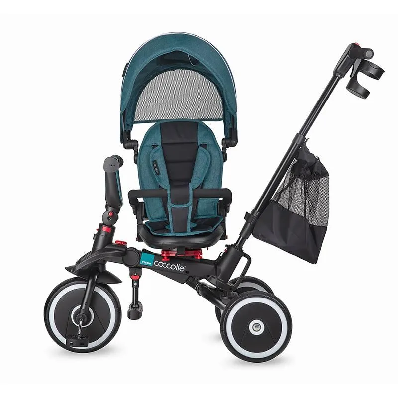 Foldable multifunction tricycle Coccolle Vispo Turquoise Tide