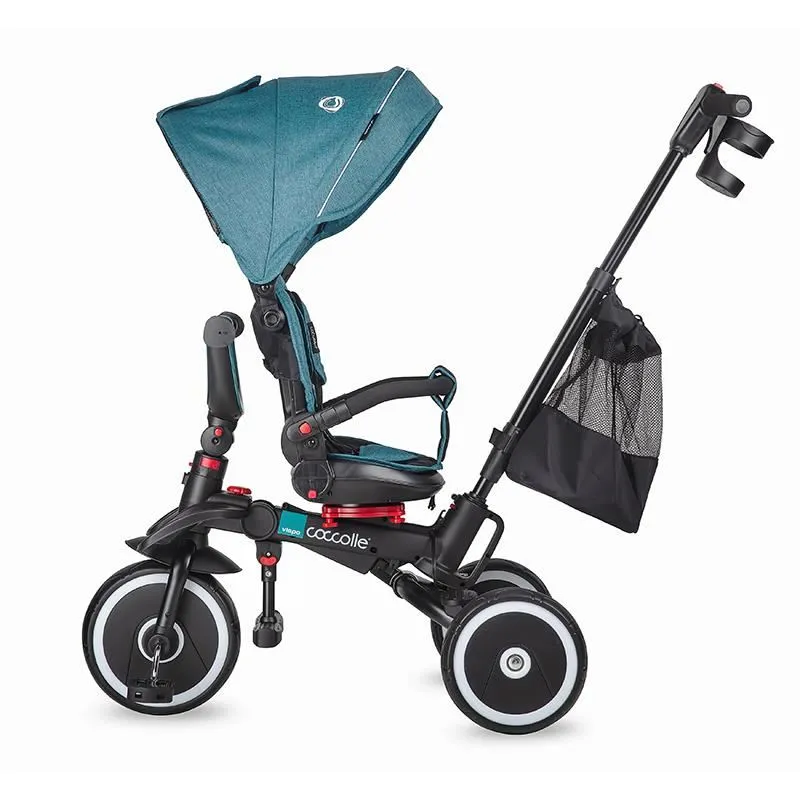 Foldable multifunction tricycle Coccolle Vispo Turquoise Tide