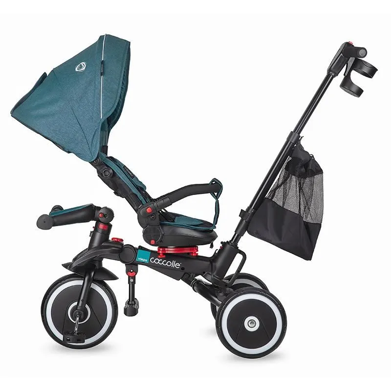 Foldable multifunction tricycle Coccolle Vispo Turquoise Tide