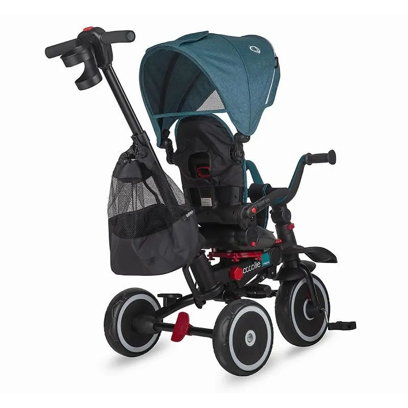Foldable multifunction tricycle Coccolle Vispo Turquoise Tide